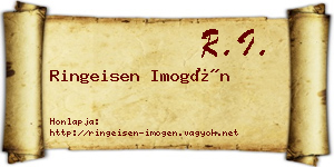 Ringeisen Imogén névjegykártya